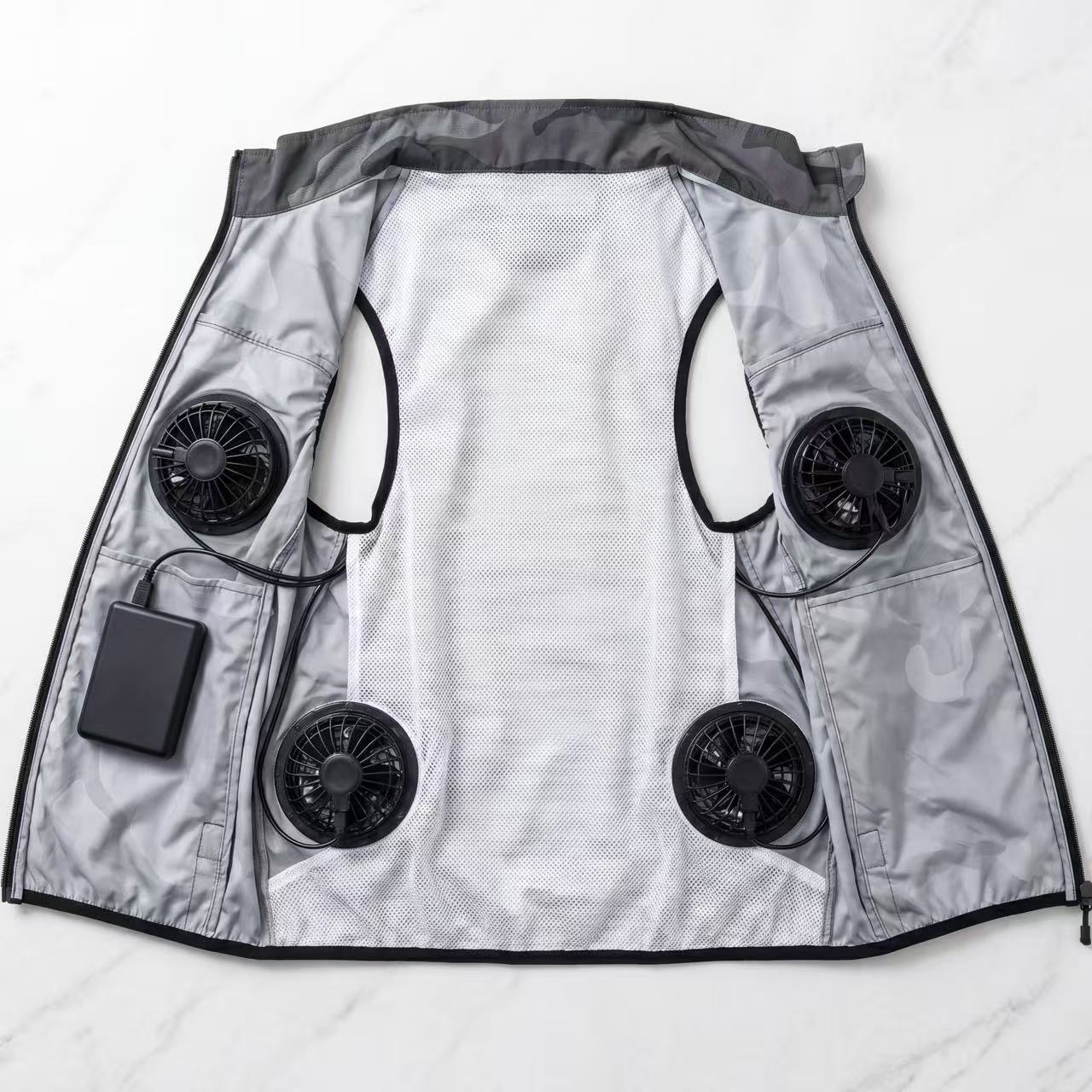 Fan Blow Light Vest（4Fans & Battery Included）