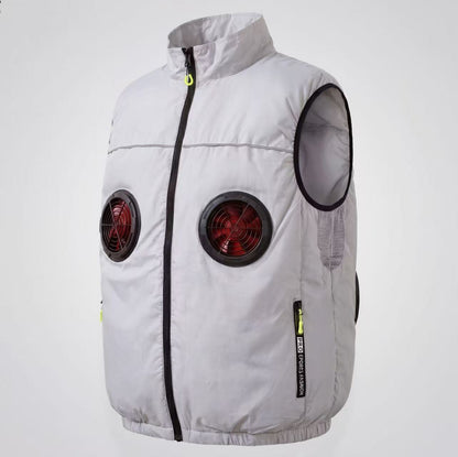 Fan Blow Light Vest（4Fans & Battery Included）