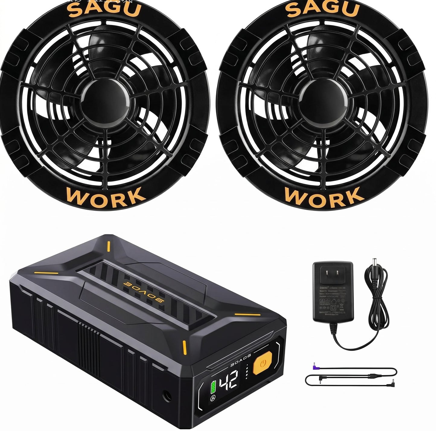 Fan Blow Light Vest（4Fans & Battery Included）