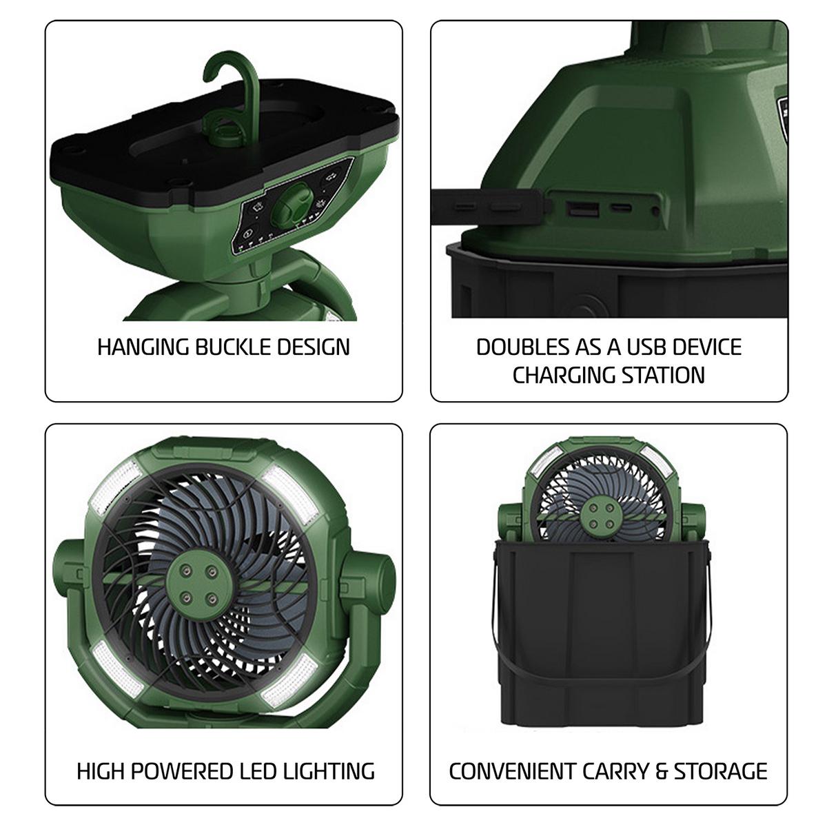 SaguWork Portable Misting Bucket Fan