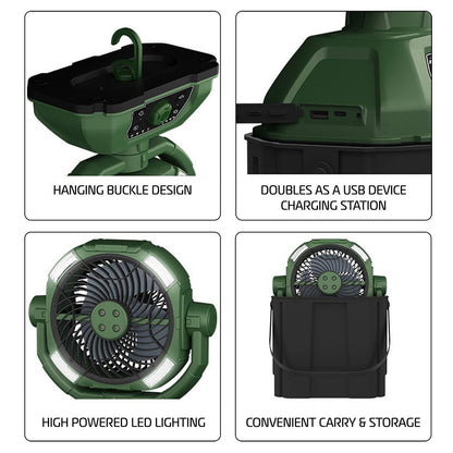 SaguWork Portable Misting Bucket Fan
