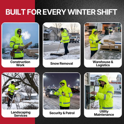 Heated Hi-Vis Mid-Length Parka 5V