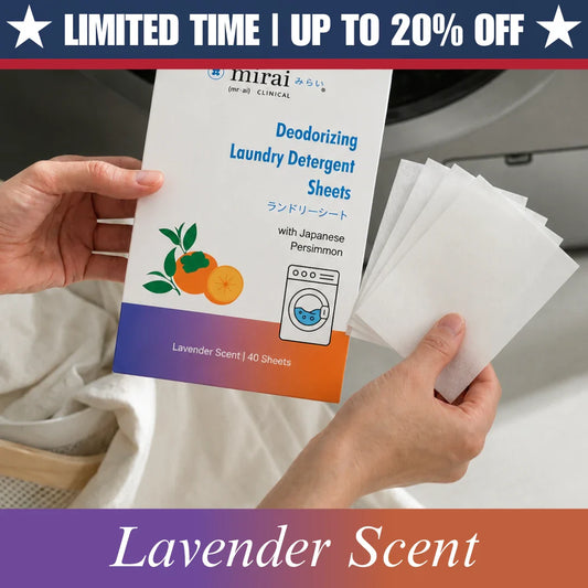 Deodorizing Laundry Detergent Sheets with Persimmon