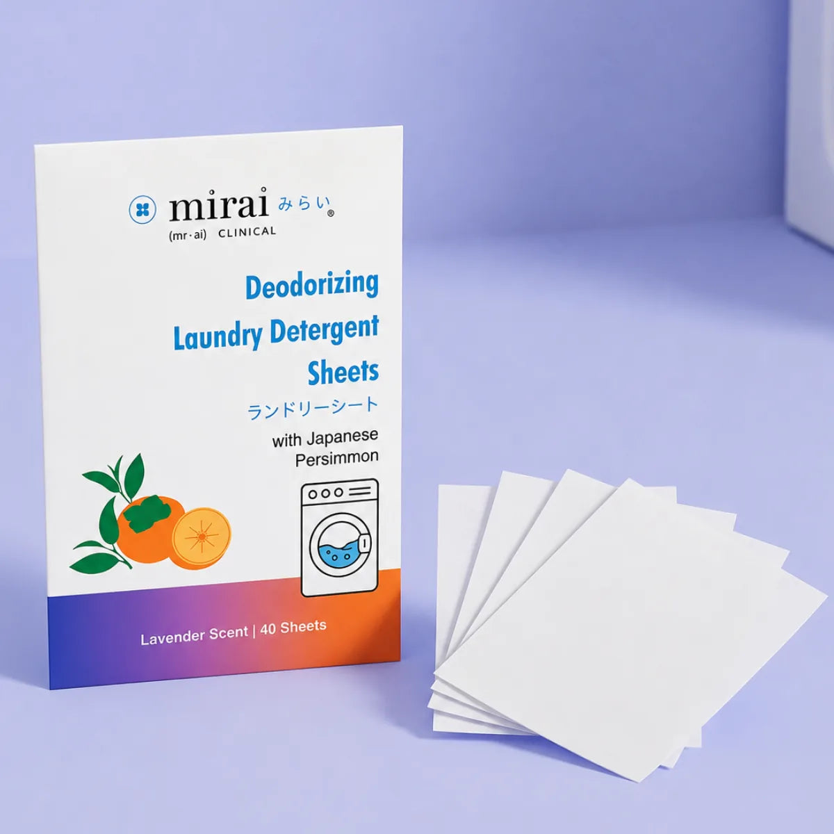 Deodorizing Laundry Detergent Sheets with Persimmon