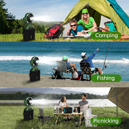 SaguWork Portable Misting Bucket Fan